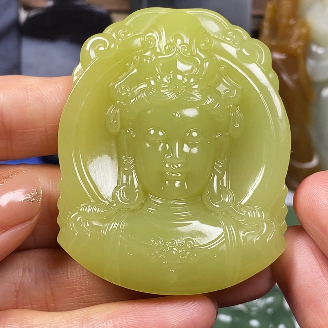 和田玉未镶嵌挂件