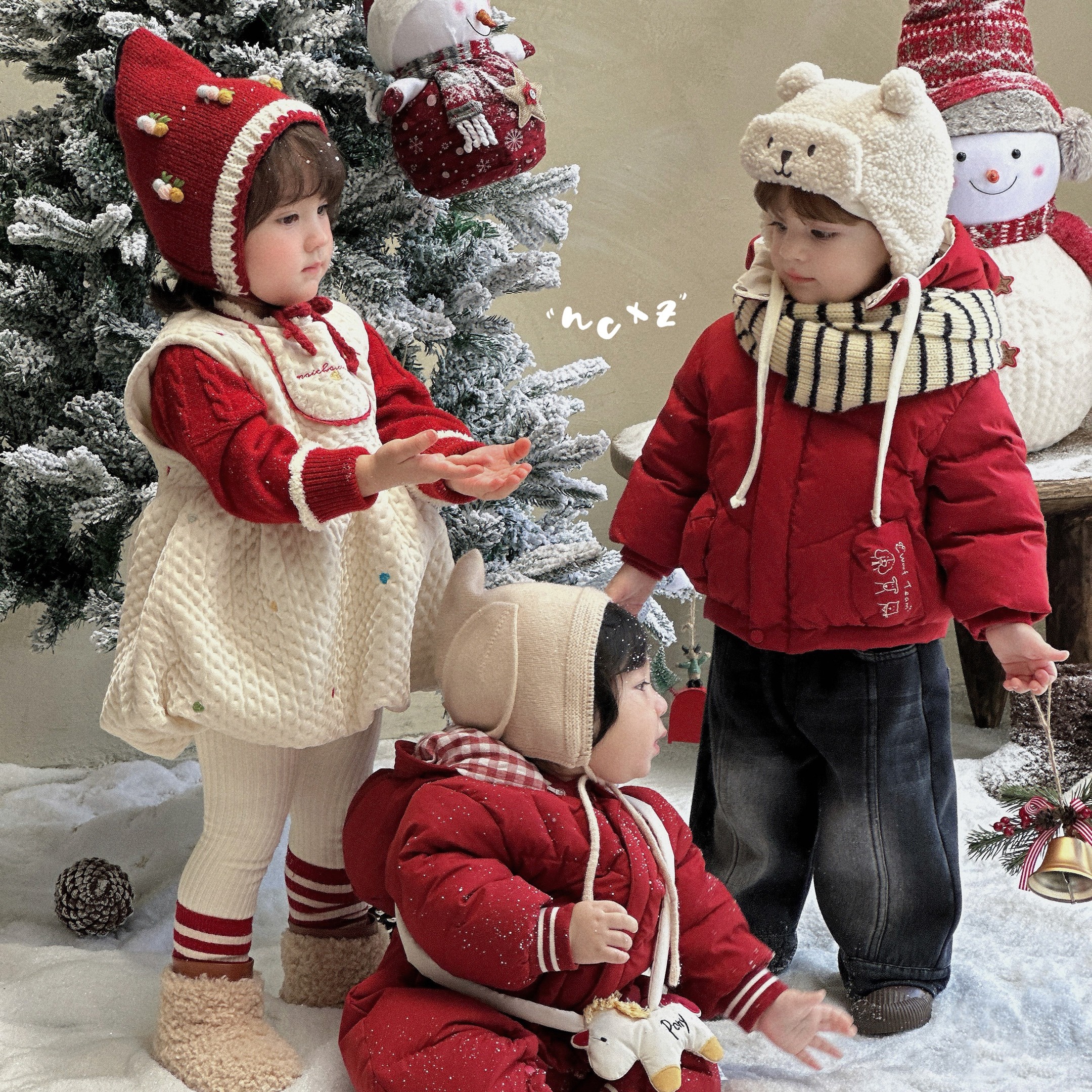 奶3022蓝色加绒牛仔裤