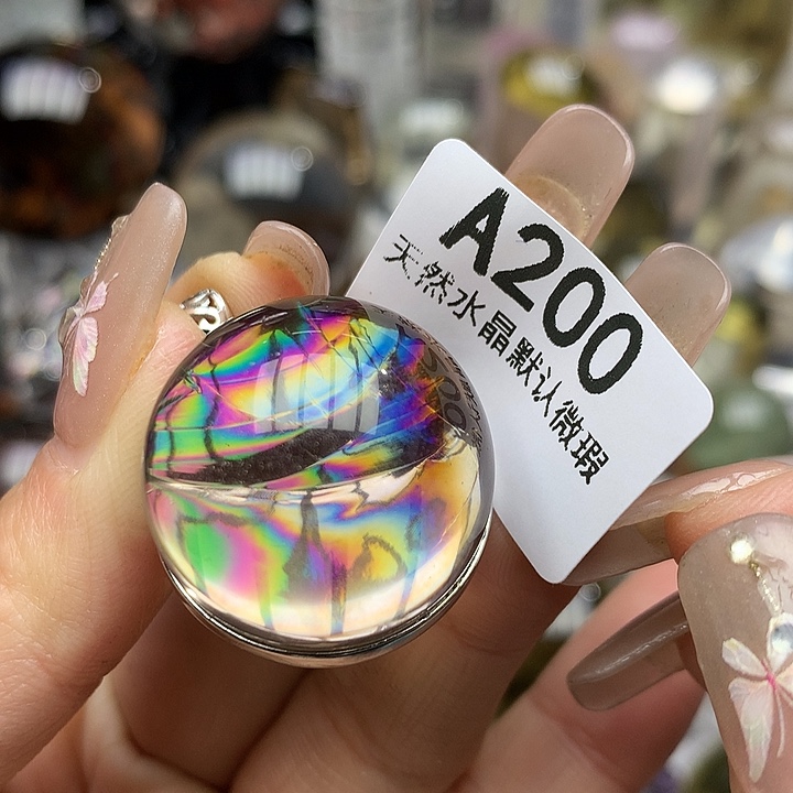 水晶吊坠银S925镶嵌水晶