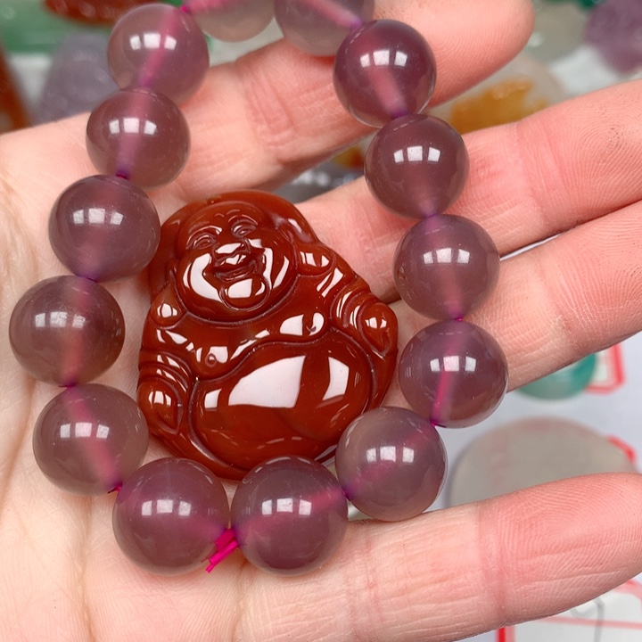 玛瑙/玉髓颈饰未镶嵌一*