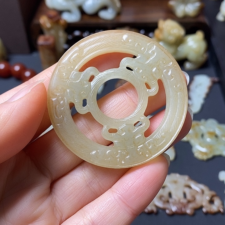 不***夕和田玉（糖玉）未镶嵌挂件