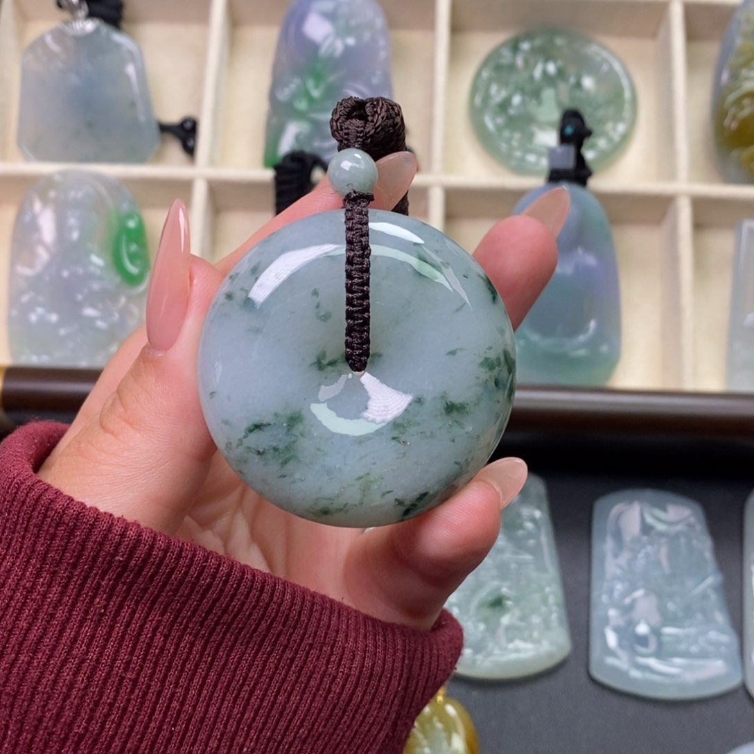 颈饰未镶嵌翡翠缅甸天然A货翡翠