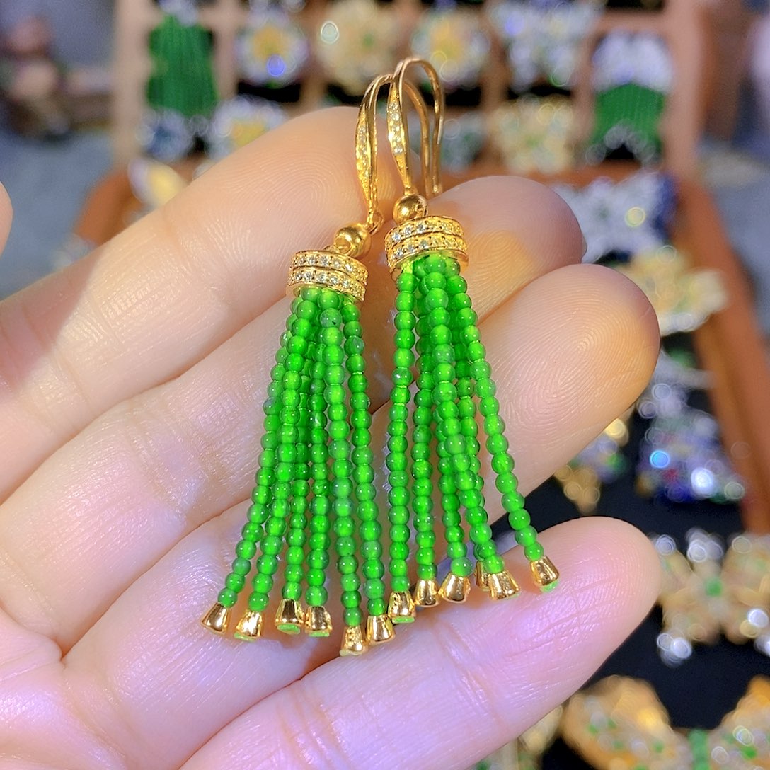 吊坠(不含链)银S925镶嵌翡翠