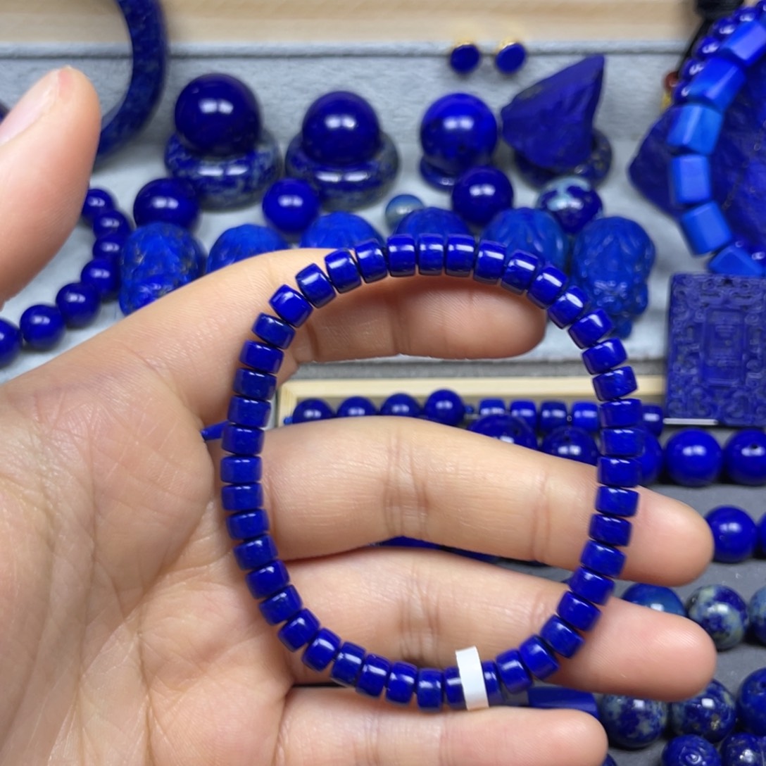 青金石手串6+未镶嵌