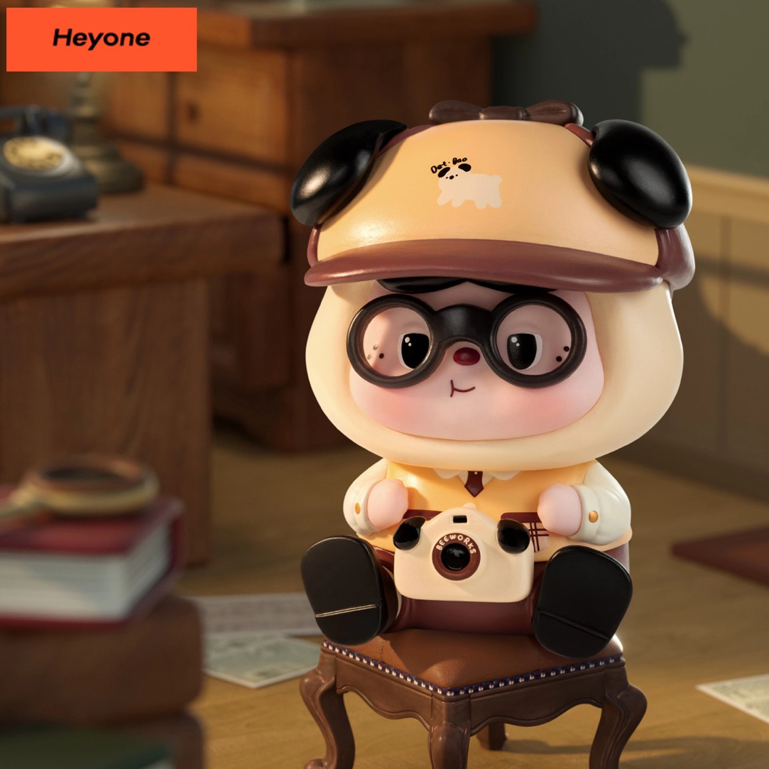 【拆盒】Heyone黑玩饱饱时光纪念册系列新款盲盒手办摆件礼物