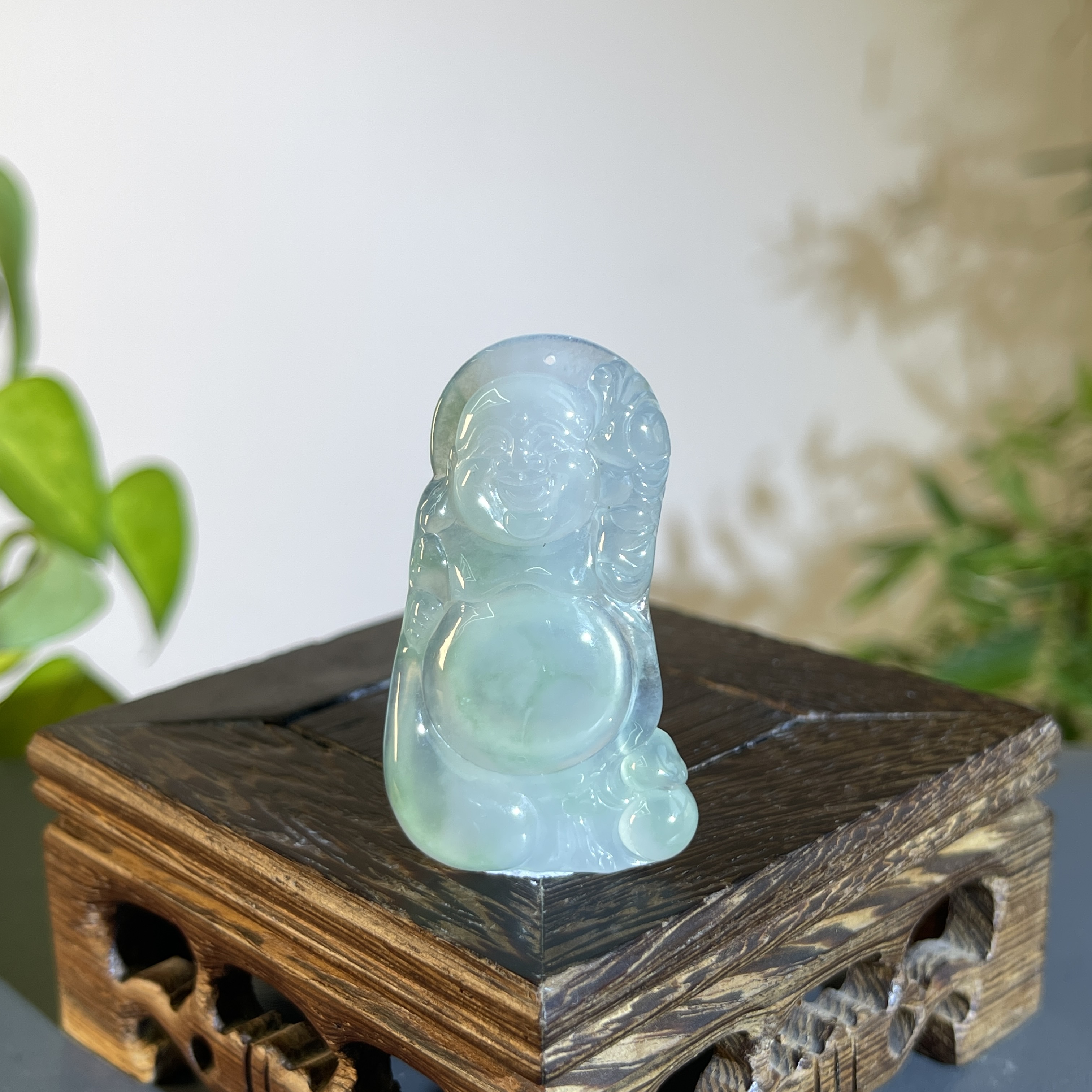 JTA18-92 天然缅甸翡翠A货 布袋佛