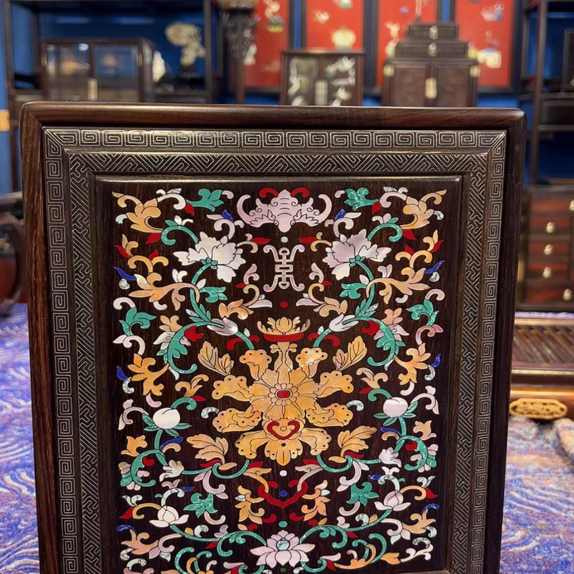 【闪购商品】红酸枝木类成套家具茶盒