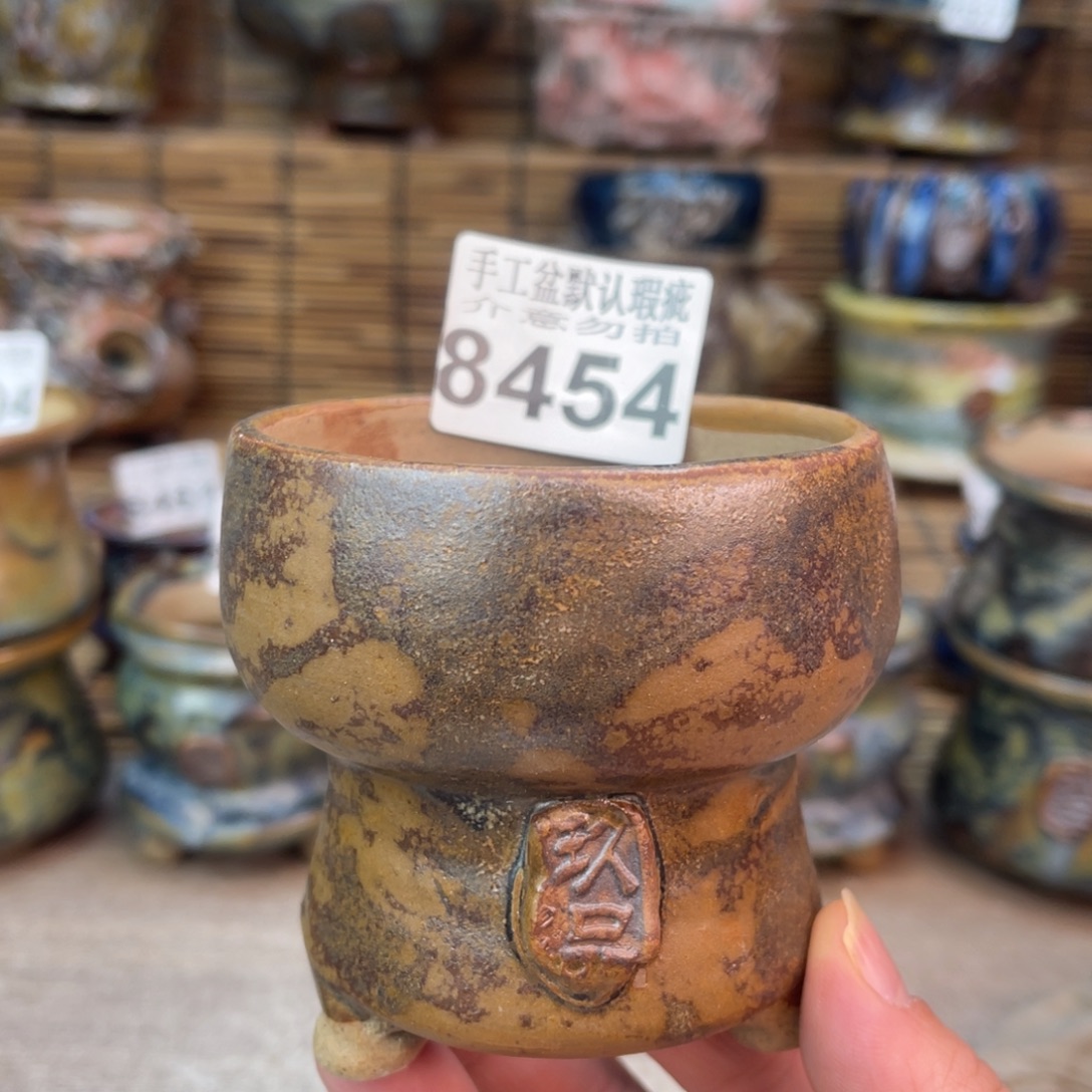 手工花盆默认瑕疵完美者勿拍