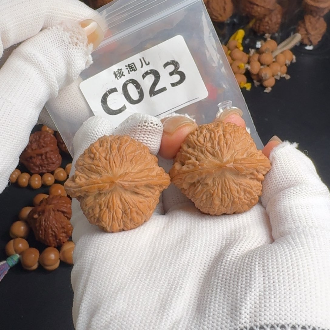 把件文玩核桃38平底锅C023