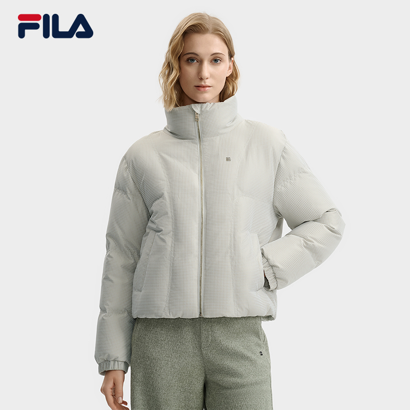 Fila/斐乐女冬季运动羽绒服立领保暖短款肯豆风时尚F11W543913F