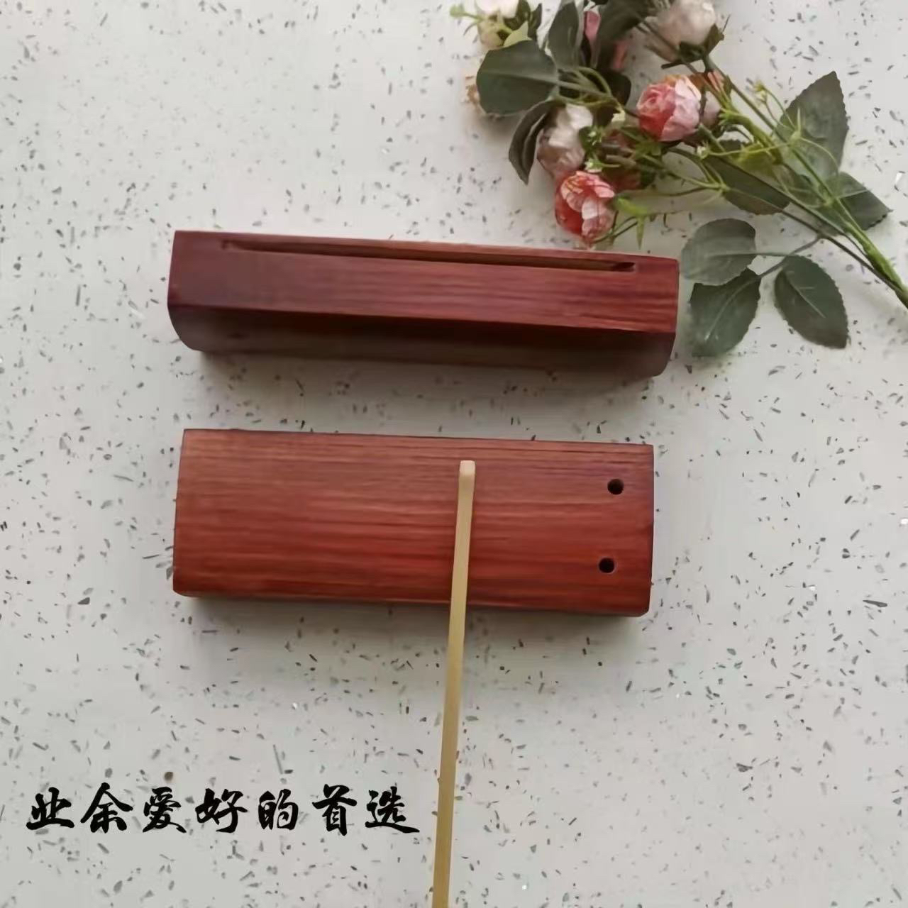 戏曲双音木鱼梆子高低音适用于豫剧晋剧京剧等打击乐器