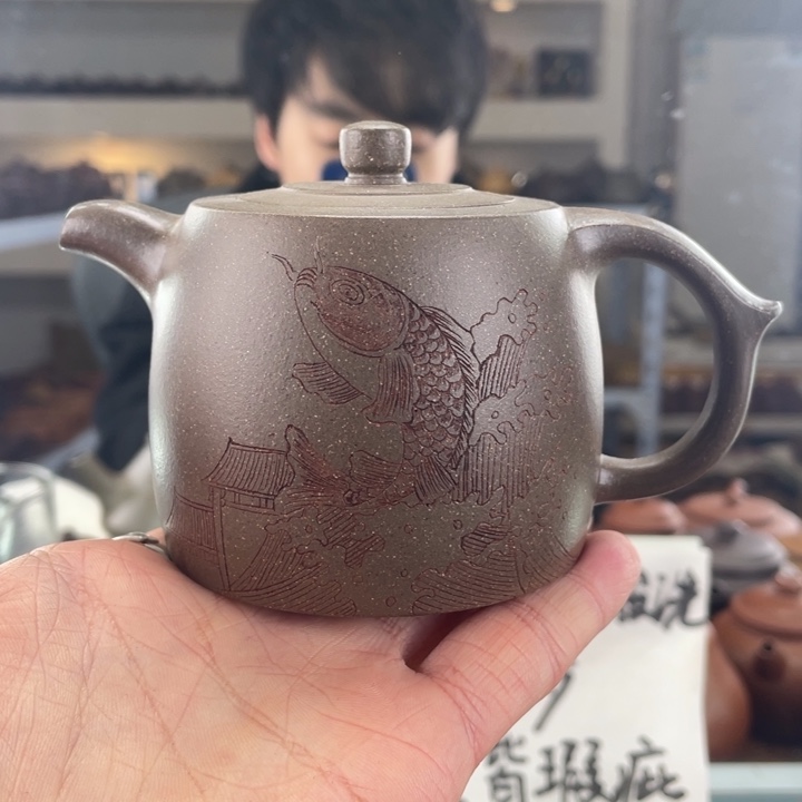 紫砂茶壶220cc青段茶壶