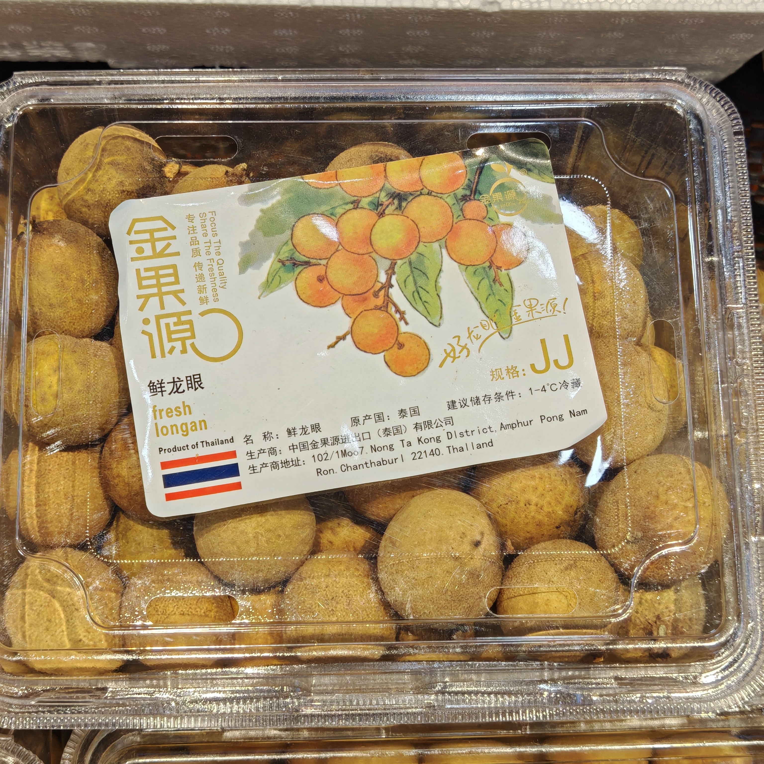 金果源盒装JJ鲜龙眼