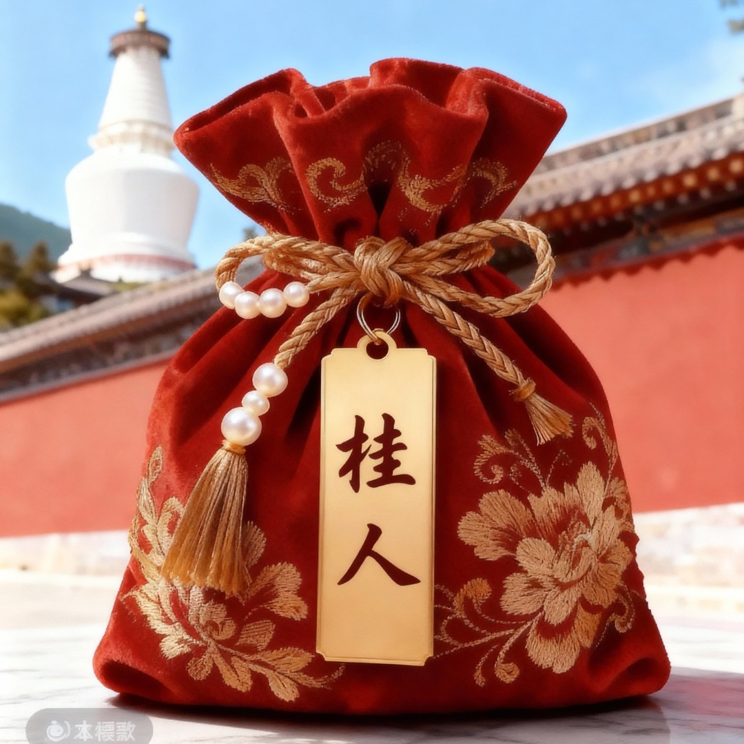 5号开韵贵人【五台山直发师傅手绘】福袋福卡福袋香囊挂件