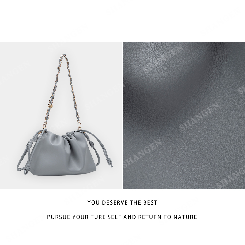 【尚恩CC】QYX-9931-珍珠灰-轻奢时尚女士新款手提单肩斜挎包