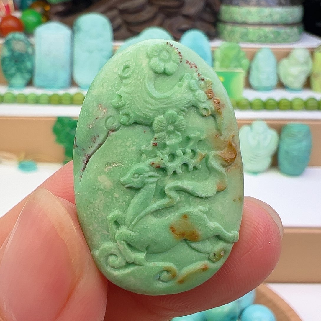 未镶嵌绿松石项链