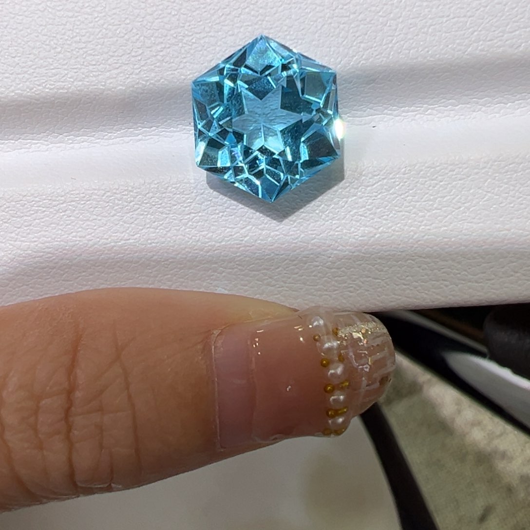 未镶嵌裸石托帕石12.75ct