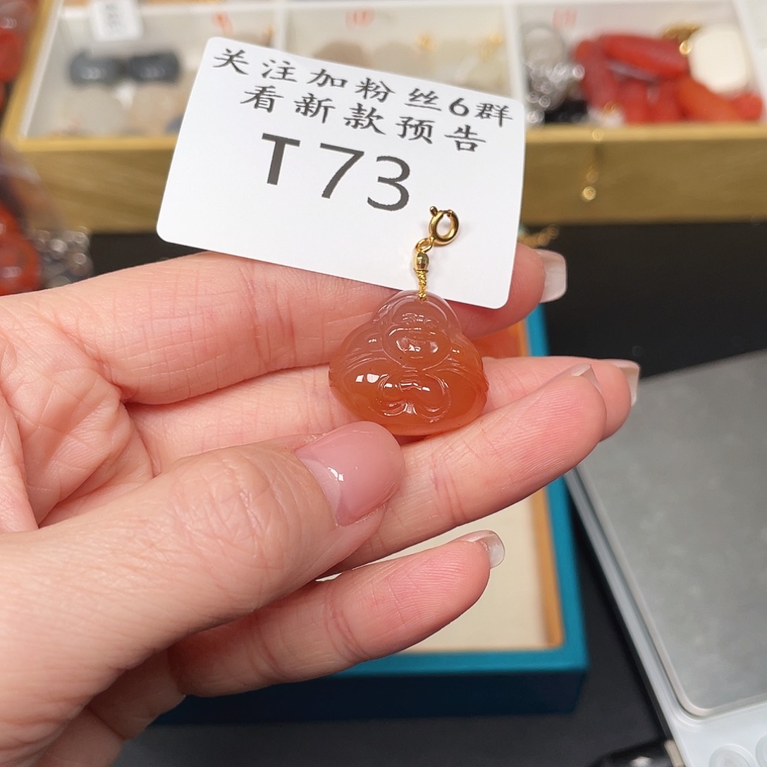 南红玛瑙珠宝半成品未镶嵌T73