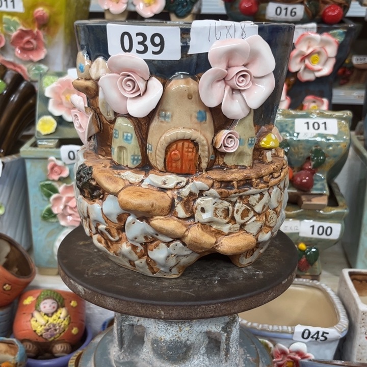 紫砂花盆粗陶材质多肉花盆