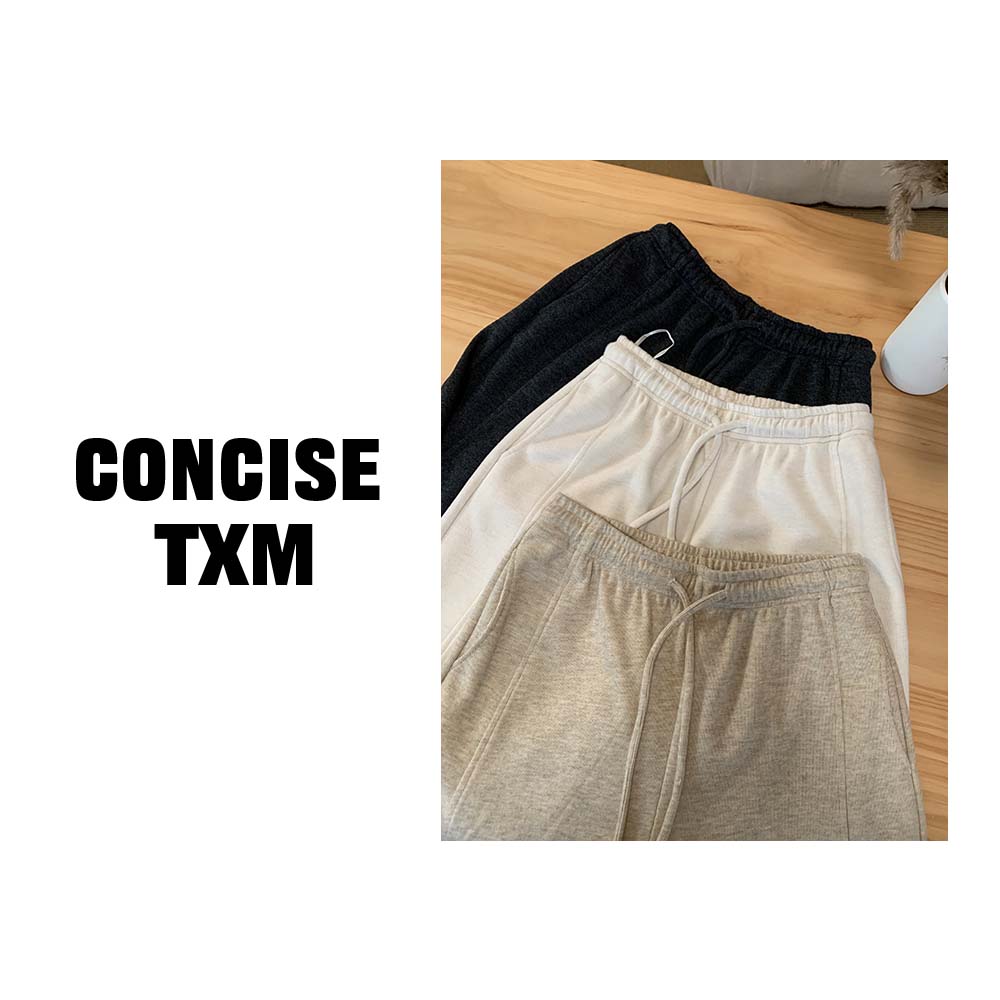 【唐小木】三色针织糯米裤 时尚百搭休闲裤  X0959