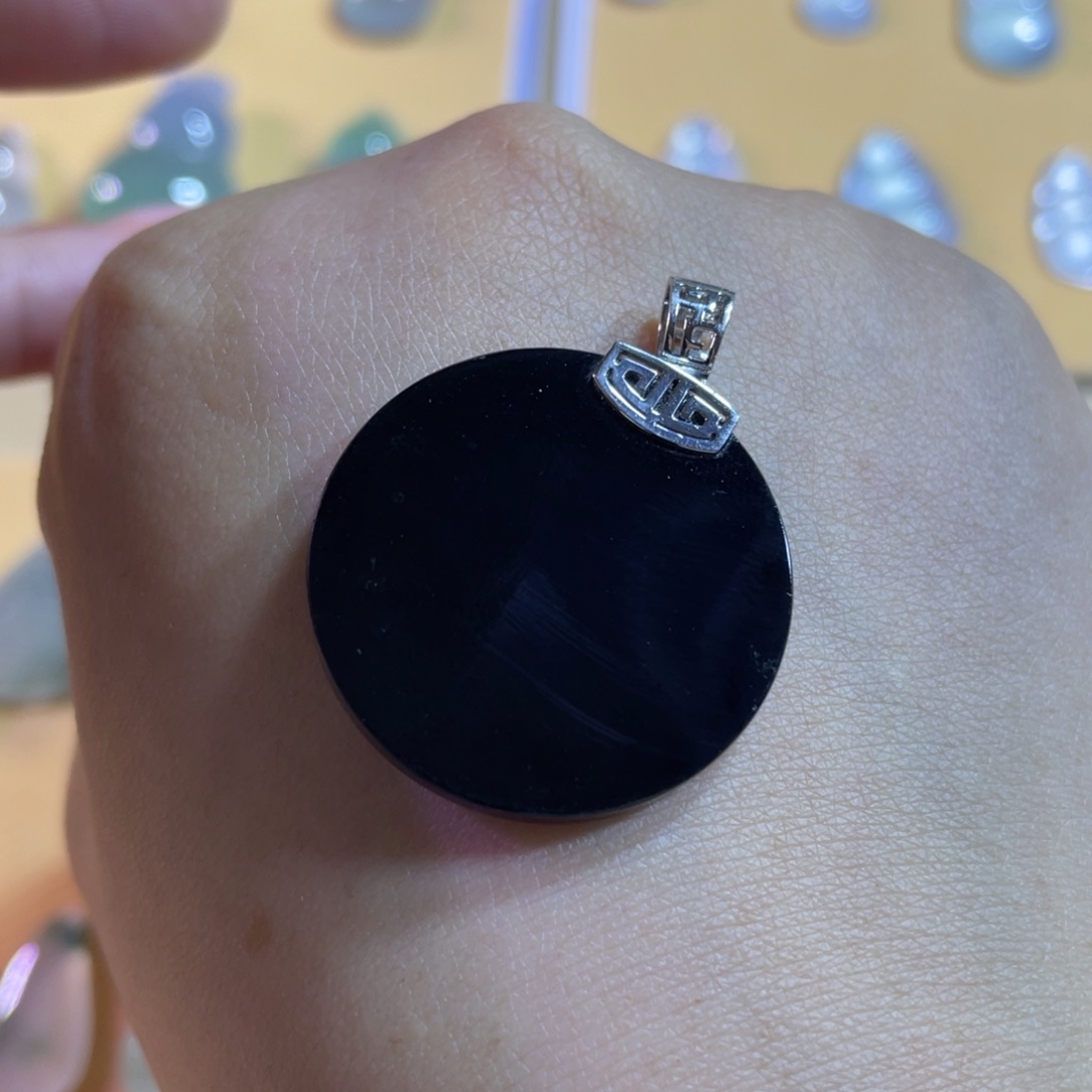 未镶嵌定制翡翠无事牌