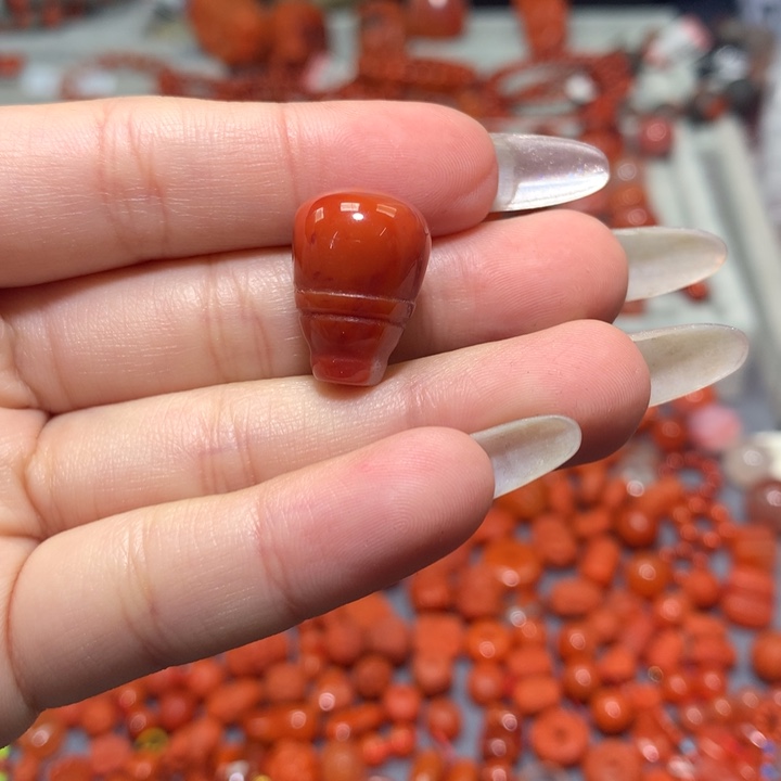 【闪购商品】南红玛瑙未镶嵌三通