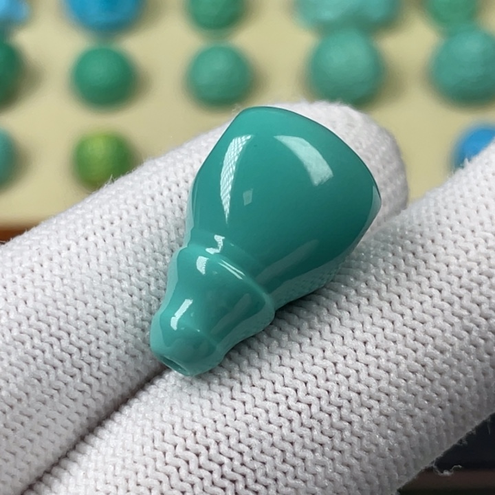 玻璃瓷蓝绿色卡14全品三通