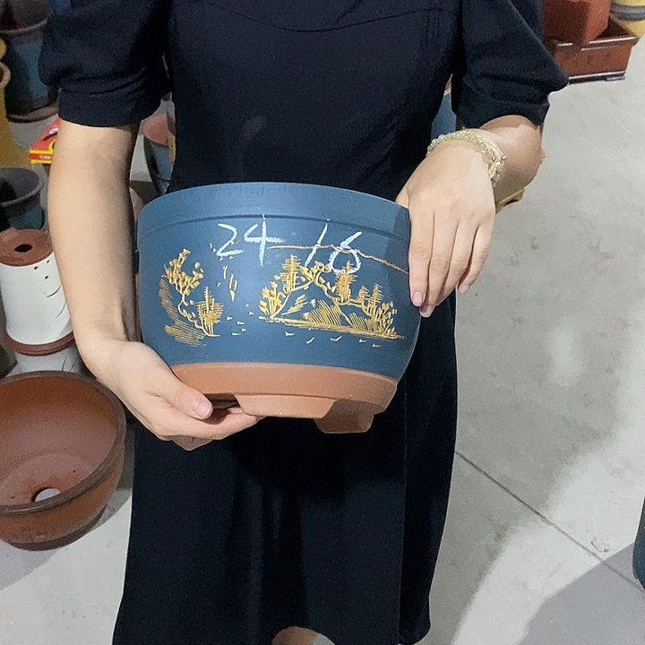紫砂花盆紫砂花盆