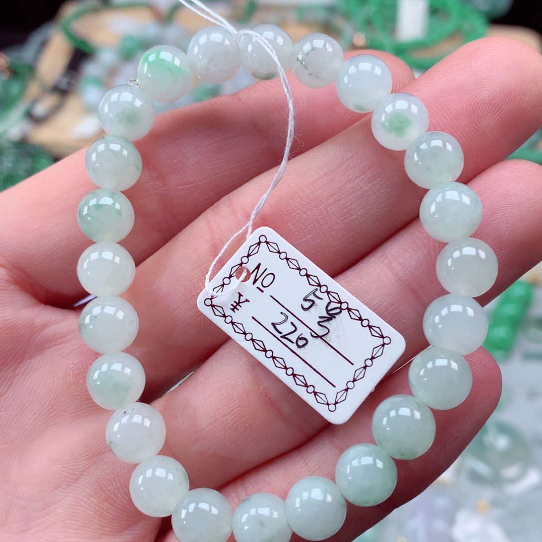 翡翠手链未镶嵌翡翠手串