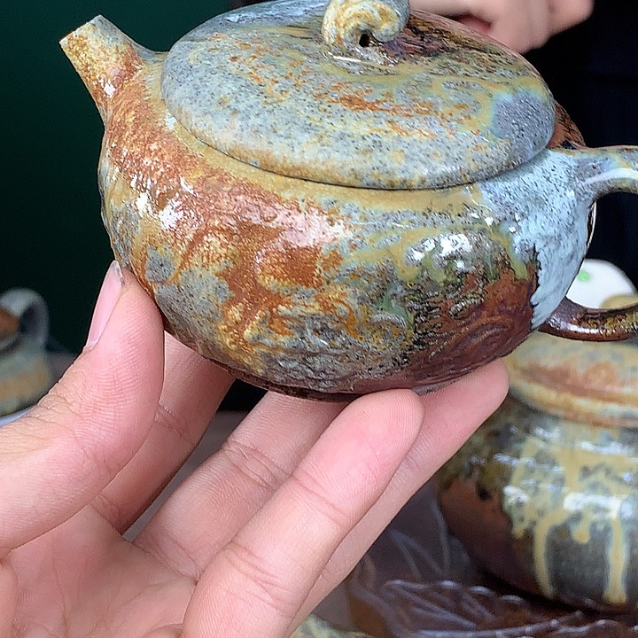 紫砂茶壶纯自然柴烧