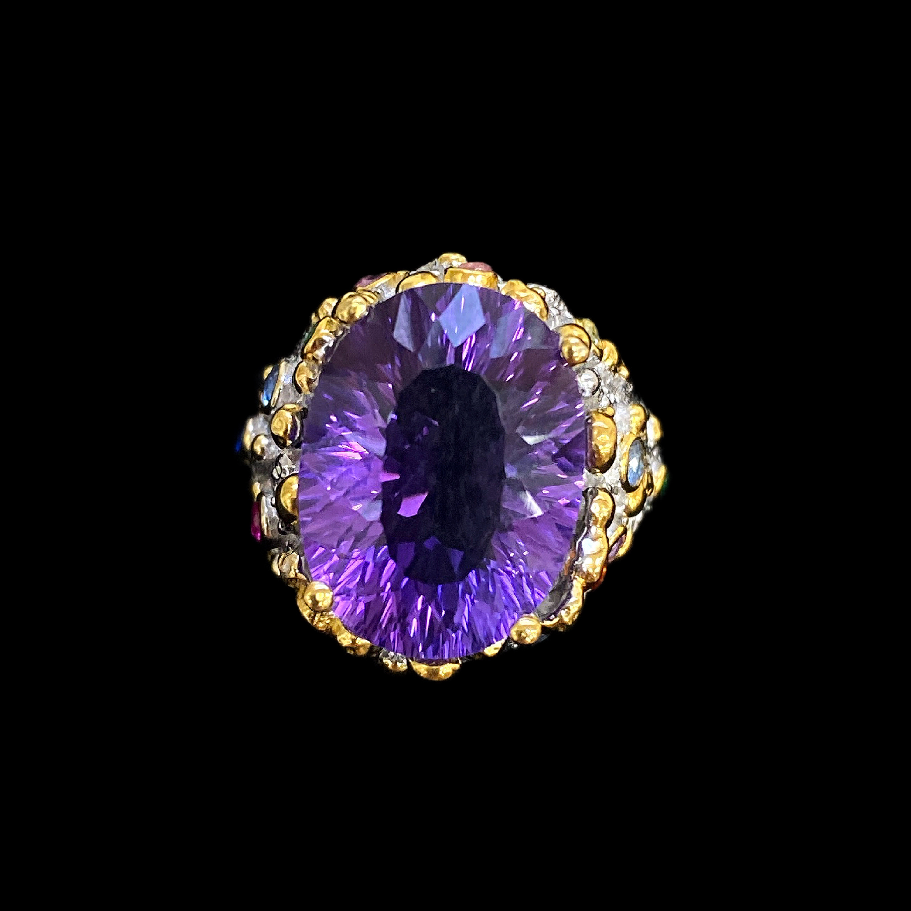 0406-紫水晶戒指孤品