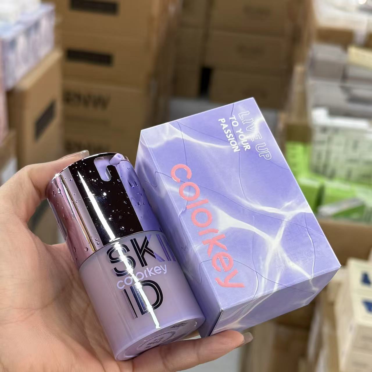 原生裸感粉底液w01黄一白