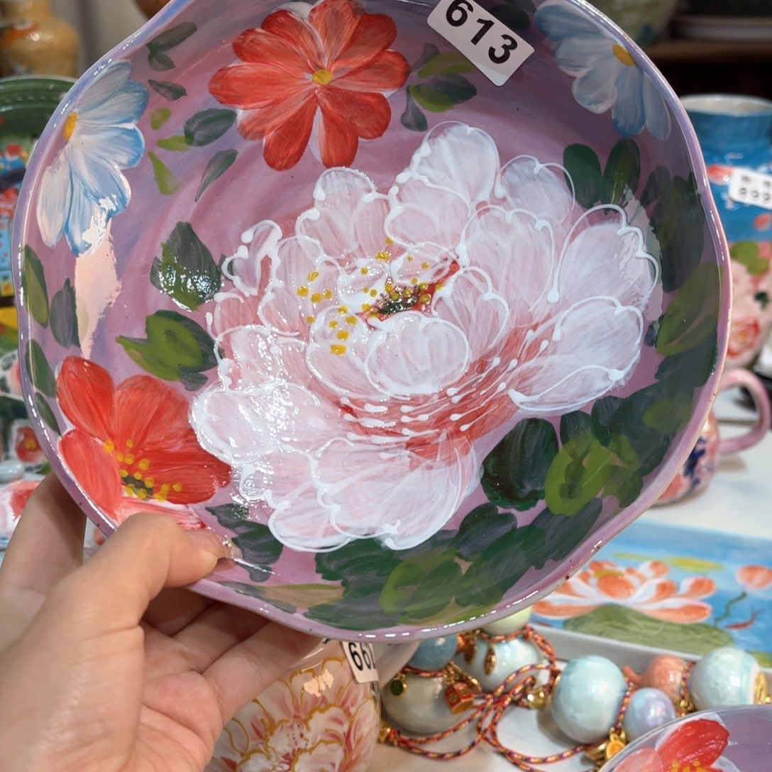 景德镇手绘高温釉下彩陶瓷茶具
