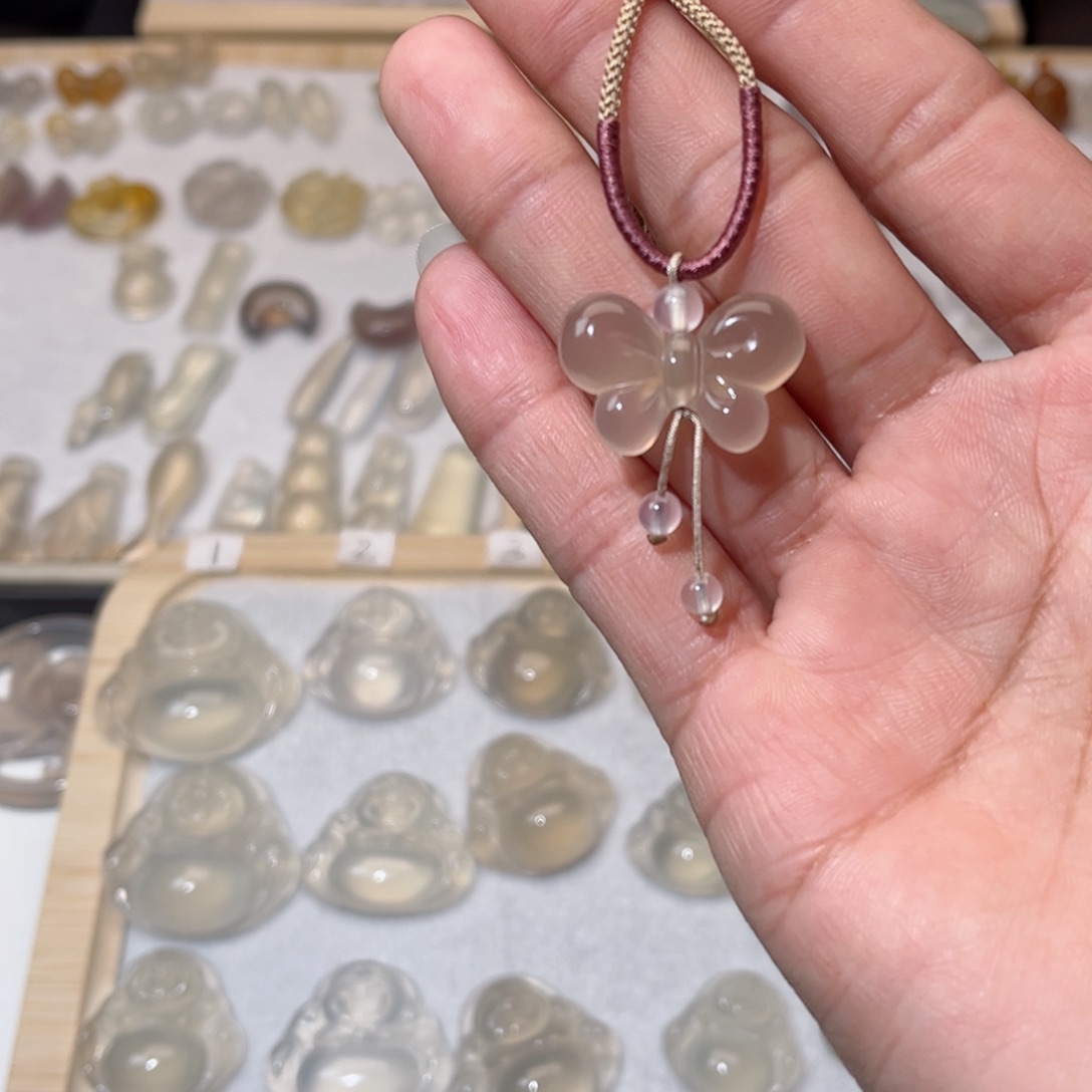 玛瑙/玉髓颈饰合金乐*丫