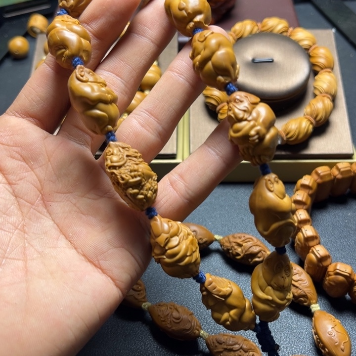 手串/手链橄榄核橄榄核雕十二生肖