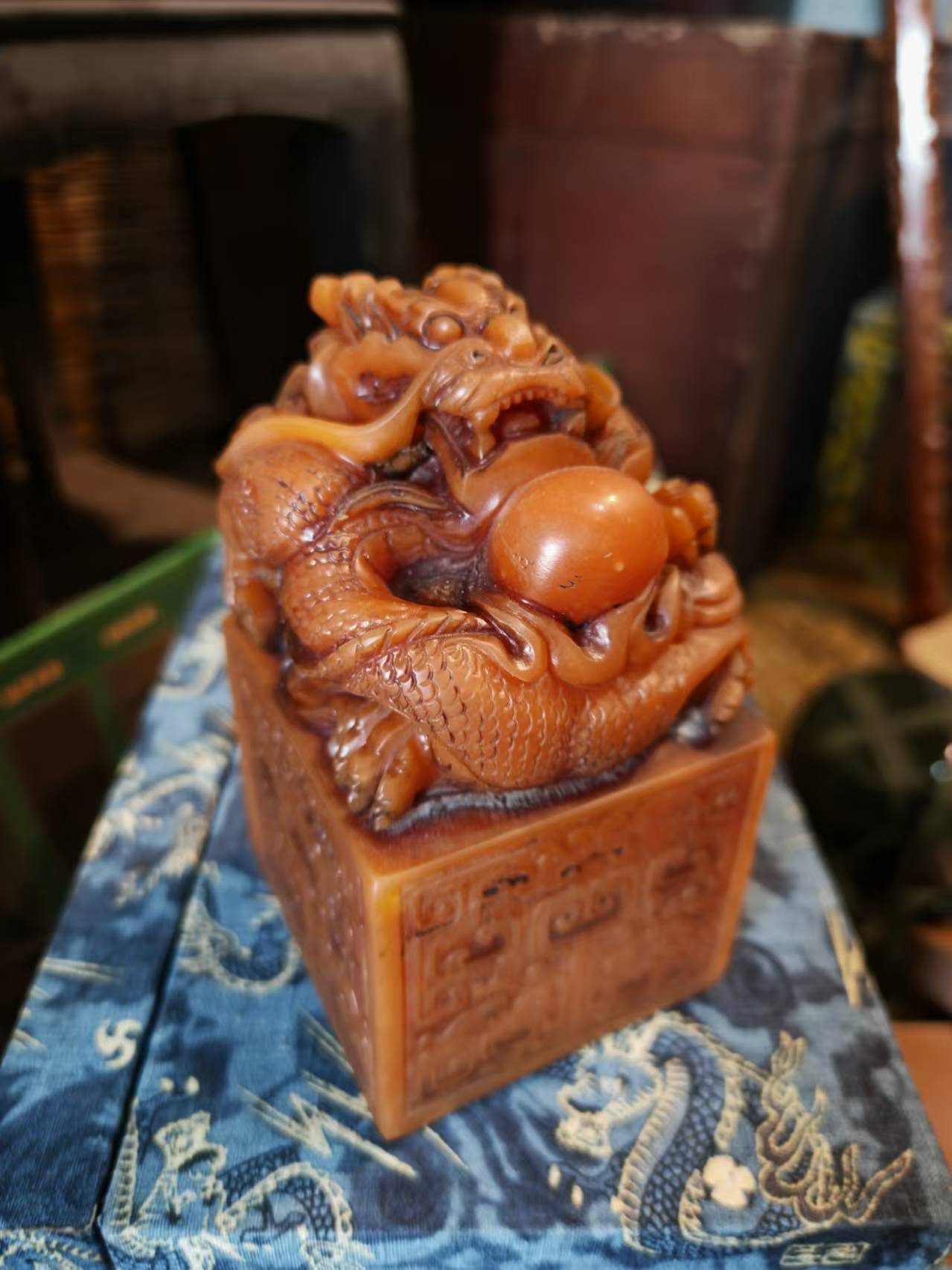 家居饰品  小龙章 流水家居摆件仿古工艺品