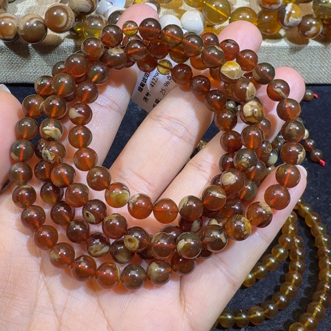 琥珀珠宝奇石未镶嵌妖花溶洞108