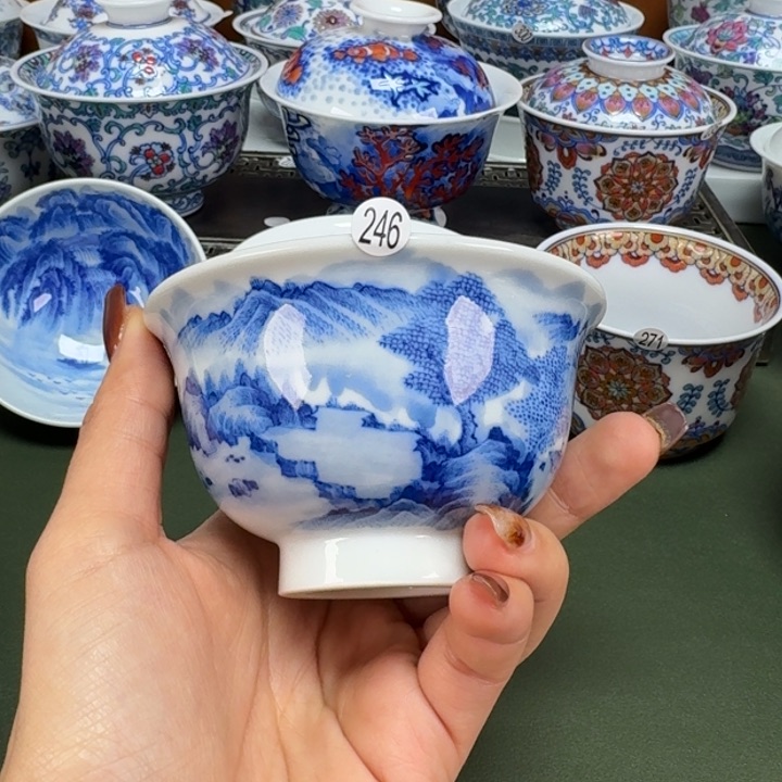 沙沙手工手绘茶具246