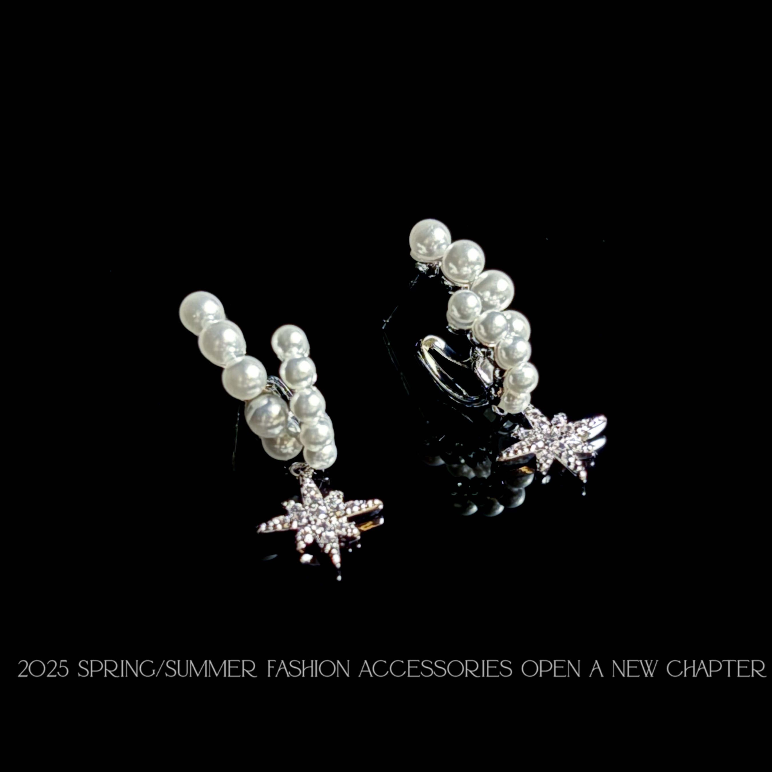 铜合金耳饰  镀k金 2025款C6364【珠耀八芒】BEIYING MUMU 耳钉