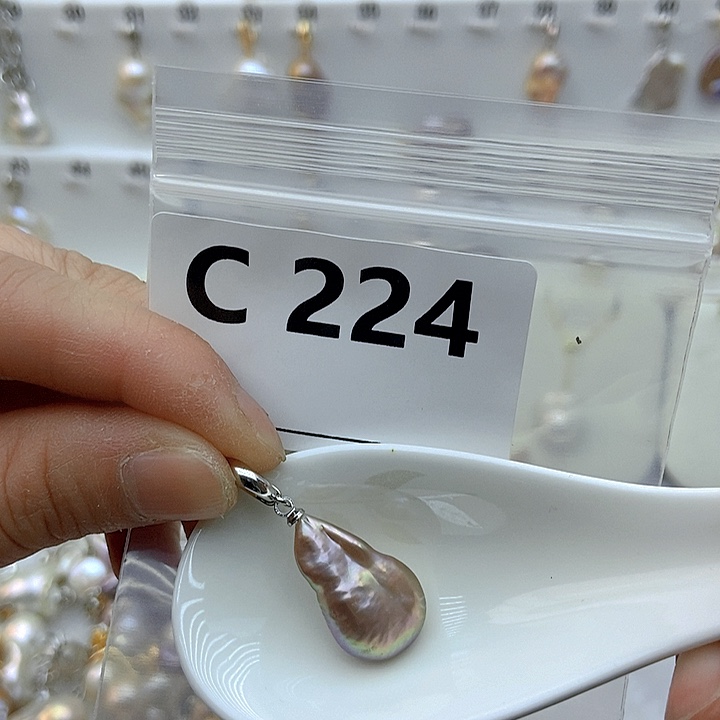 淡水珍珠颈饰银S925镶嵌