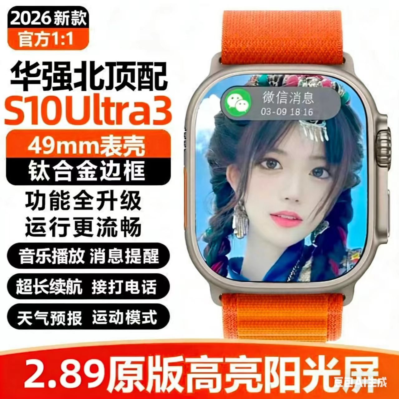 【拍一发六】十一月新款多功能蓝牙链接超薄智能手表手环