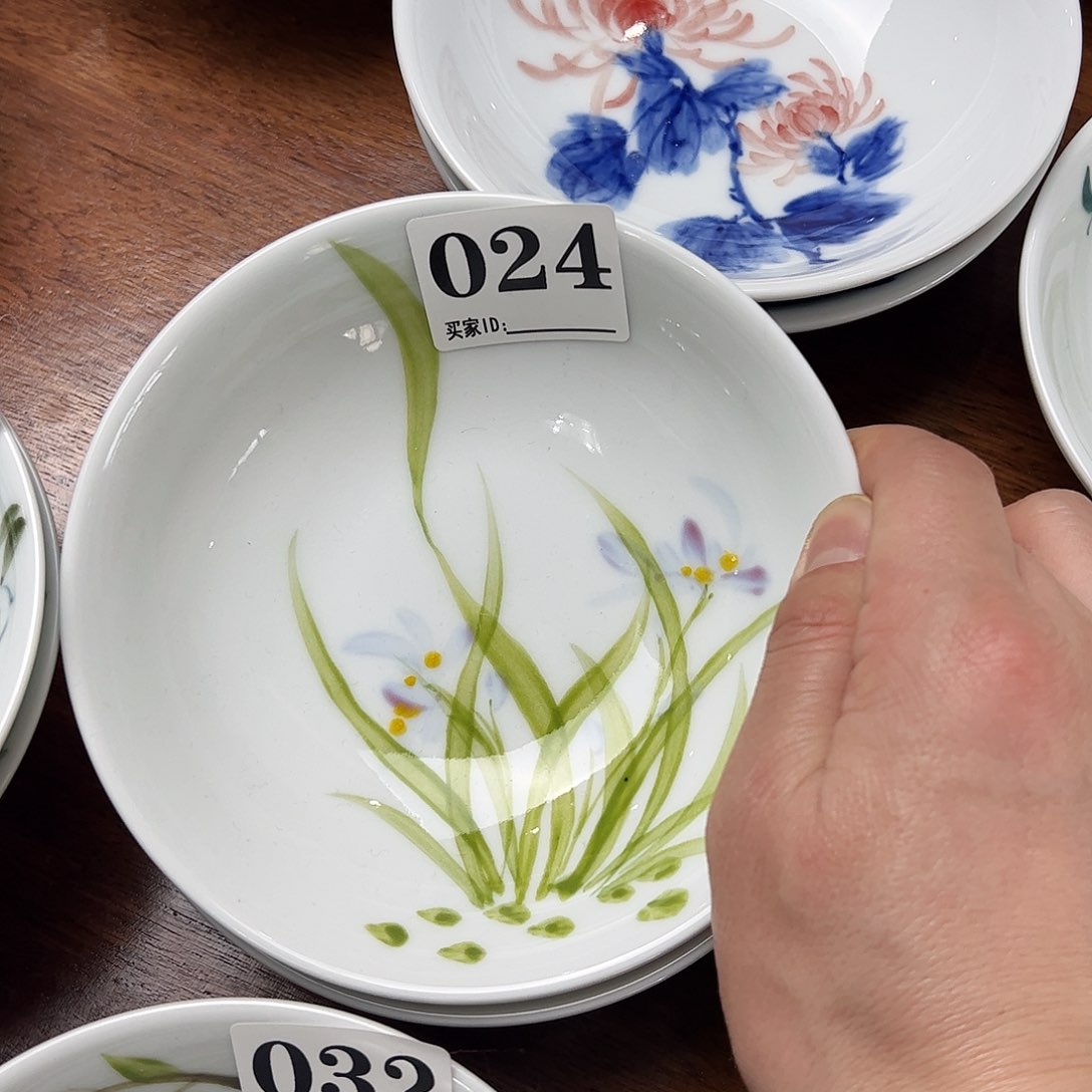 瓷片景德镇陶瓷手工手绘制作