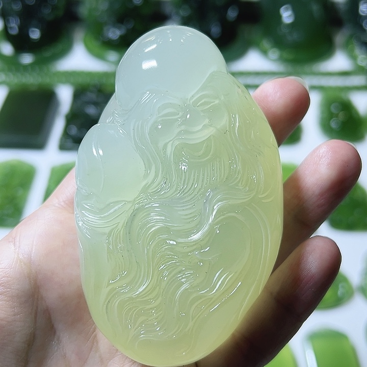 蛇纹石玉未镶嵌手把