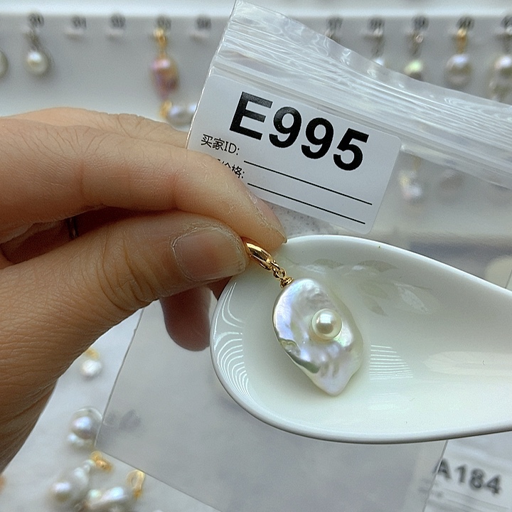 淡水珍珠颈饰银S925镶嵌