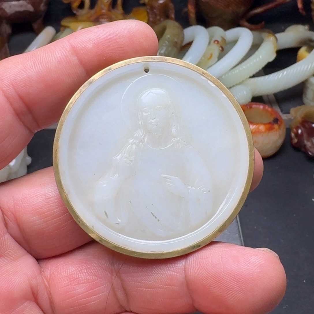 和田玉挂件合金精品合金挂件