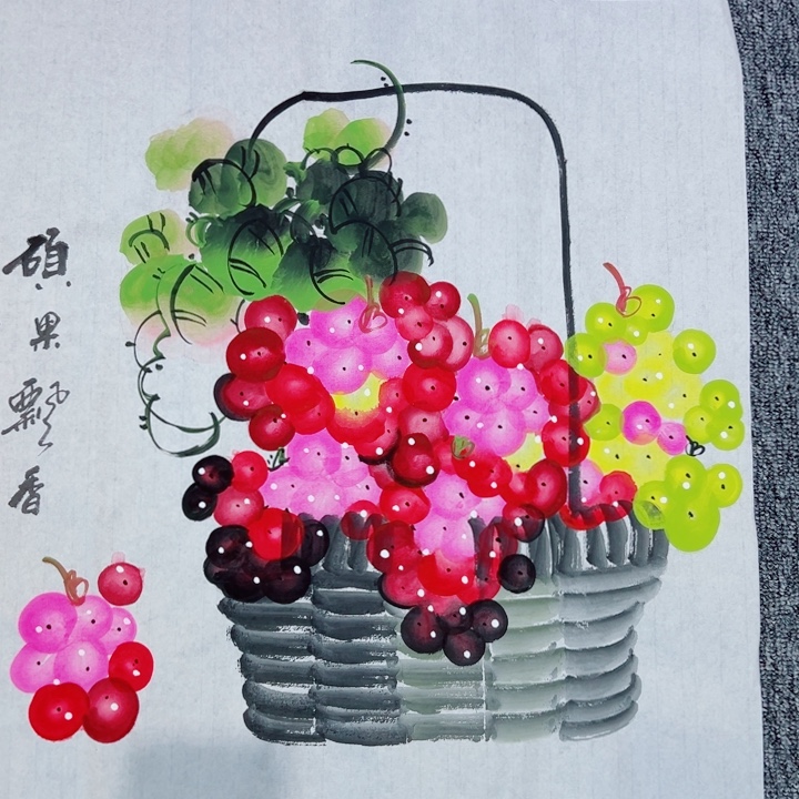 手绘作品今天下午放漏出