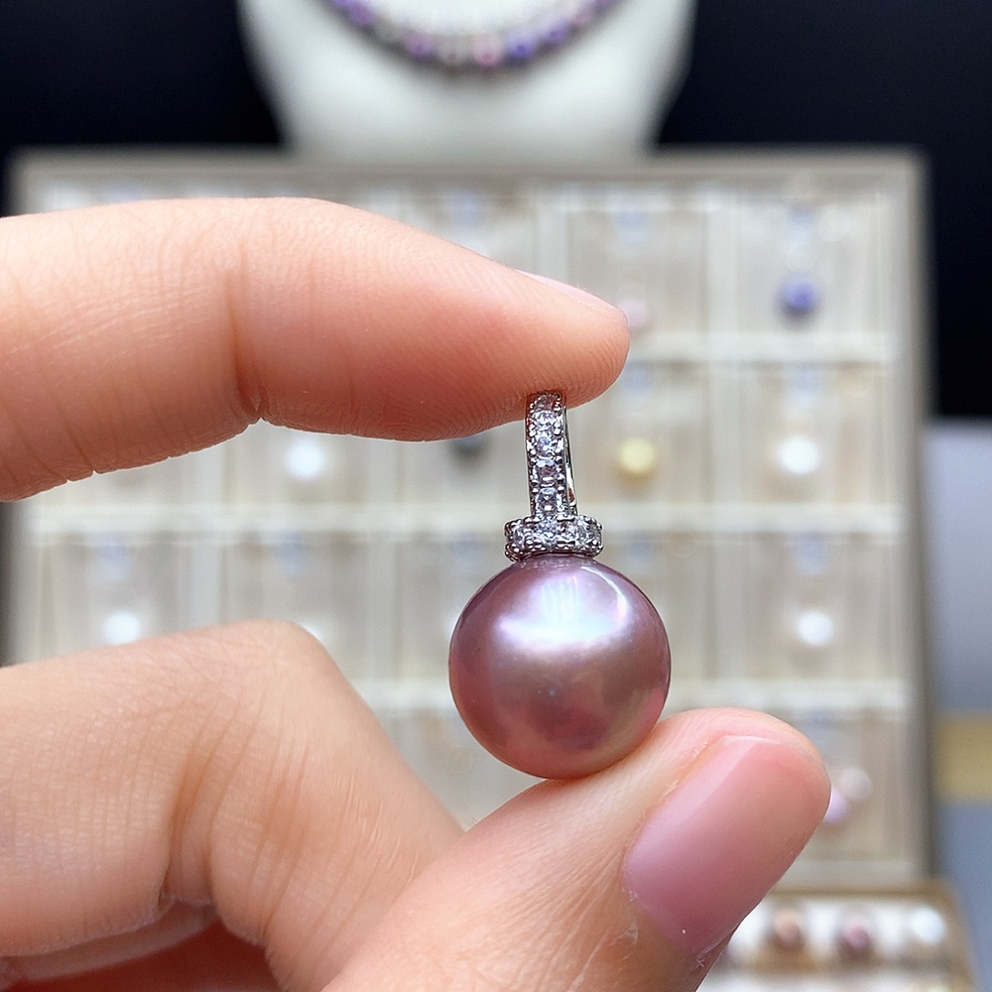 颈饰合金淡水珍珠