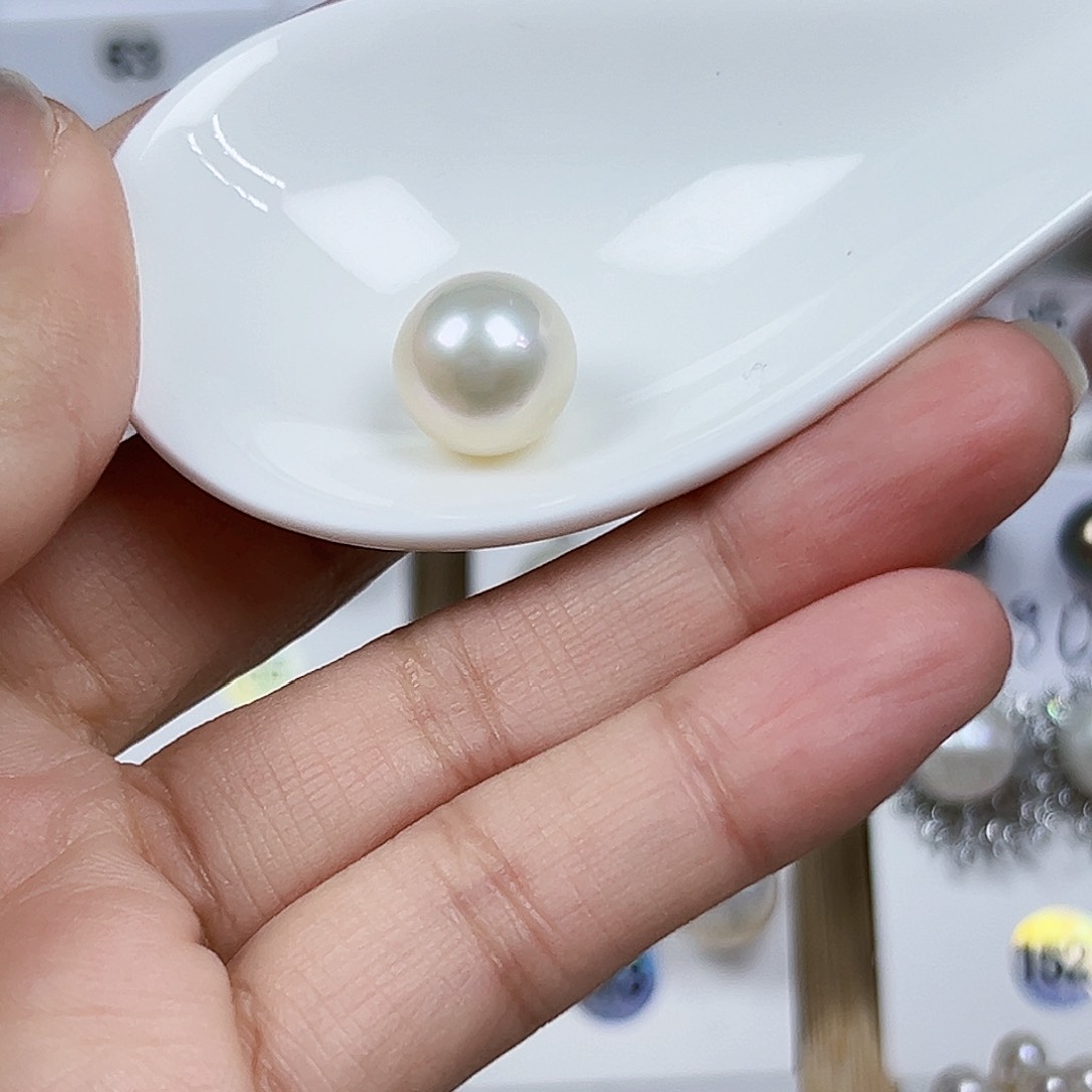 银S925镶嵌耳饰淡水珍珠?****-