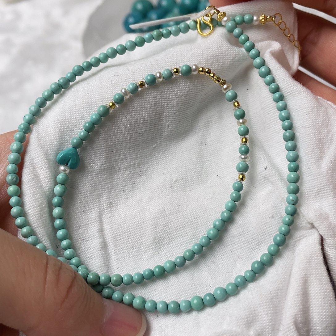 绿松石银S925镶嵌配饰