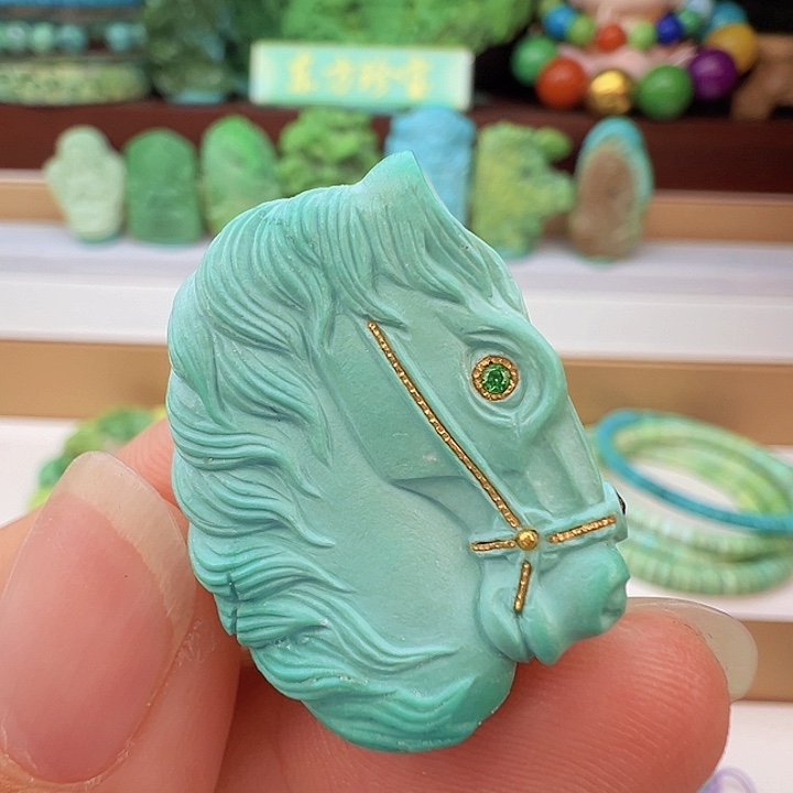 未镶嵌绿松石项链